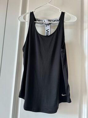 Nike Black Women's Racerback Training Tank with Logo Strap